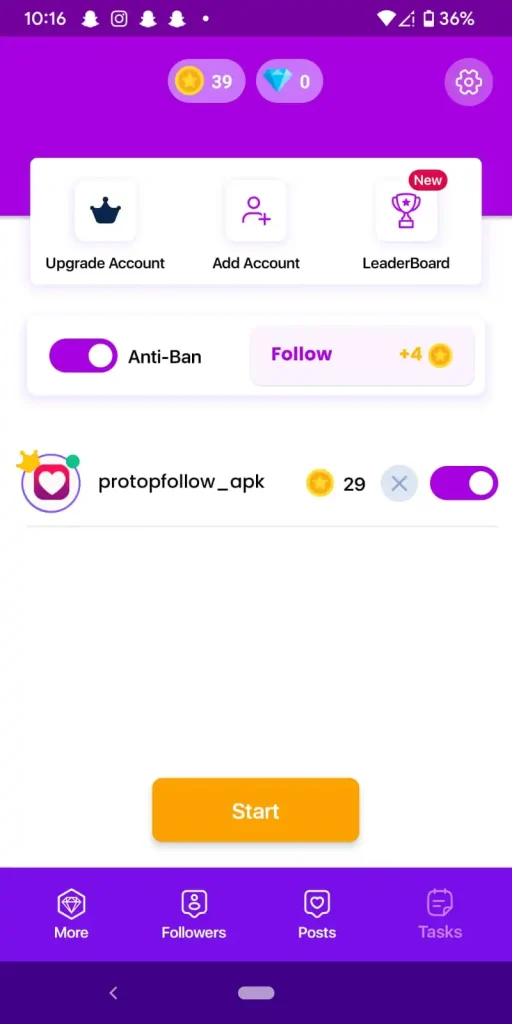 TopFollow Update 4 Leaderboard